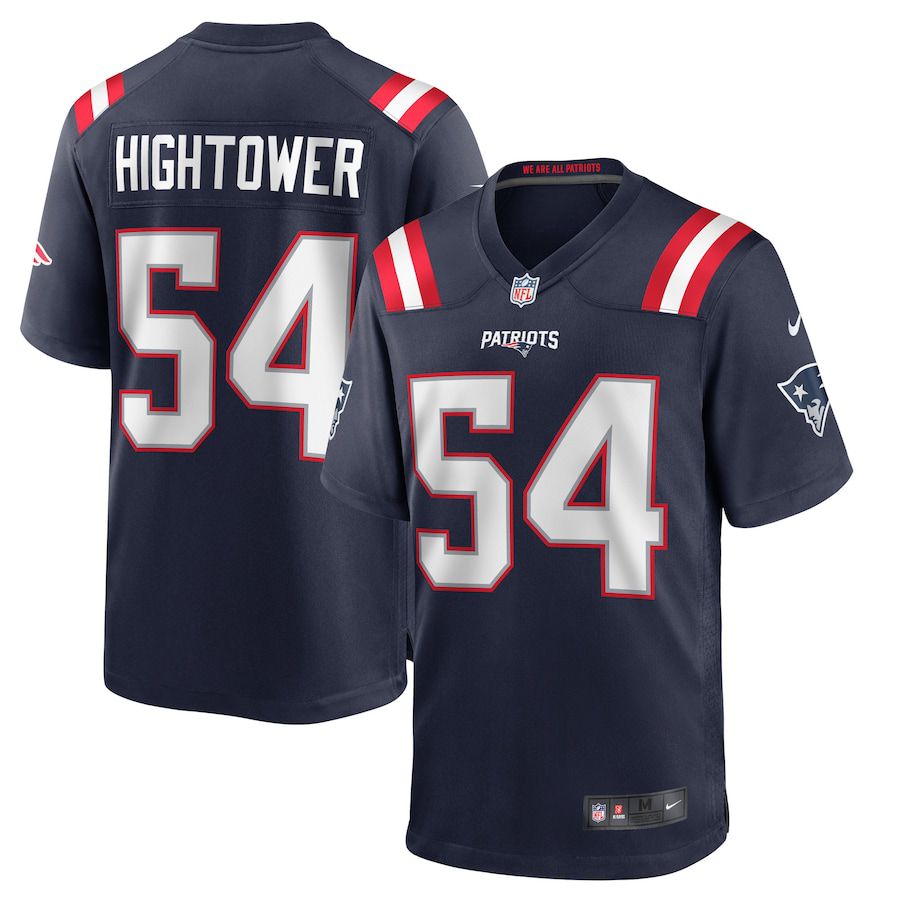 Men New England Patriots #54 Dont a Hightower Nike Navy Game Player NFL Jersey